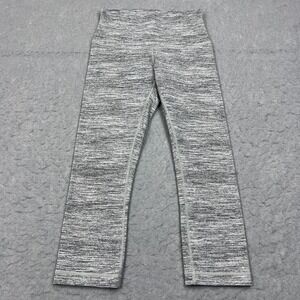 Lululemon Wunder Under Crop Women's 6 Gray Heathered Luon Leggings Yoga W6HF8S‎